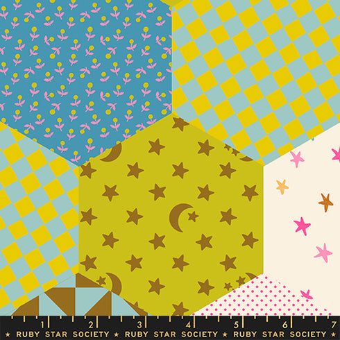 PREORDER 108" Catnap Cheater Print in Posy RS4138 13 - Ruby Star Society Sold by the Yard